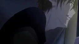 Zwei süße Anime-Schwestern mit blauen und schwarzen Haaren in Schuluniform blicken den Betrachter direkt an